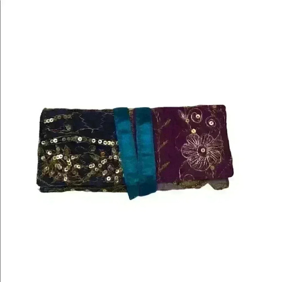 VTG INDIAN EMBROIDERY EMBELISHMENT JEWERLY TRAVEL CASE - Picture 2 of 7